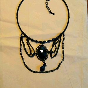 Costume Black Jeweled Choker